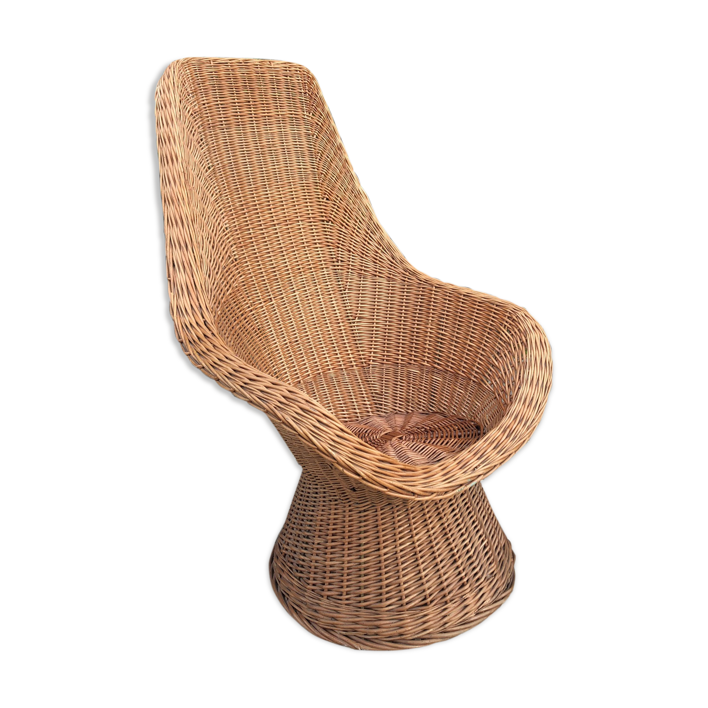 Wicker armchair from the 70s