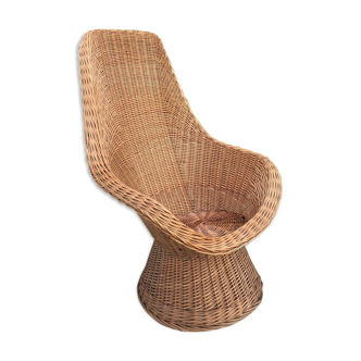 Wicker armchair from the 70s