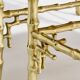 Bamboo bronze lacquered Chinese side tables Maison Baguès 1940