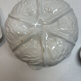 White cabbage slip tureen