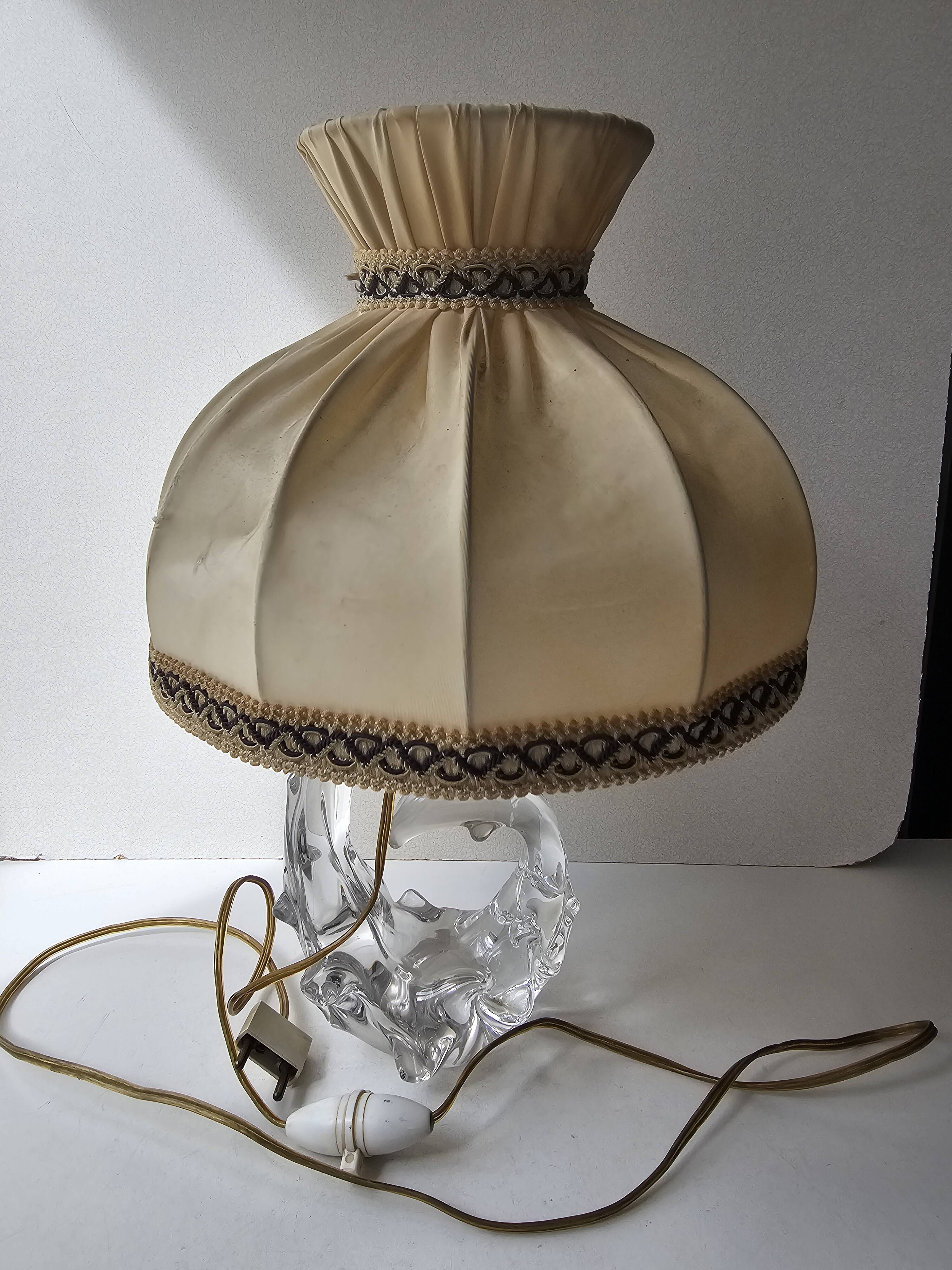 Table lamp with crystal base Schneider France