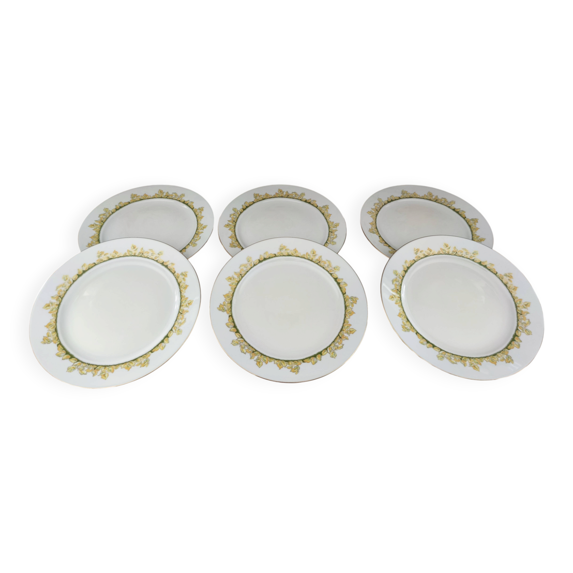 Set of 6 Limoges porcelain plates Haviland Hôtel Métropole Brussels
