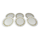 Set of 6 Limoges porcelain plates Haviland Hôtel Métropole Brussels