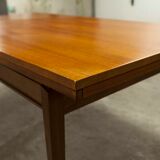 60's rectangular Scandinavian table with extension cords