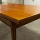 60's rectangular Scandinavian table with extension cords