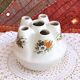 Handcrafted tulip tree vase with ceramic flowers