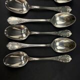 Set of 6 Christofle Marly model spoons – silver-plated – 13.5 cm