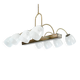 Mid-Century Venini Reticello Glass Chandelier, 8 Arms, Murano, Italy 1940s