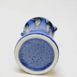 Antique Art Deco Blue Flemmé Stoneware Vase