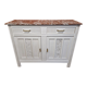 Buffet Art déco relooké avec plateau en marbre
