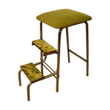 Stepladder stool in green vintage formica