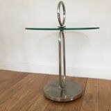 End table modernist handle