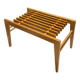 Small wood slatted sidetable flower table 1960s
