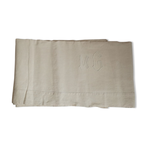 Drap lin monogramme MG