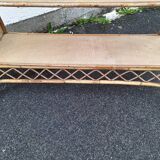 Vintage rattan shelf