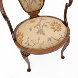 Beautiful Edwardian Inlaid Tub Back Chair