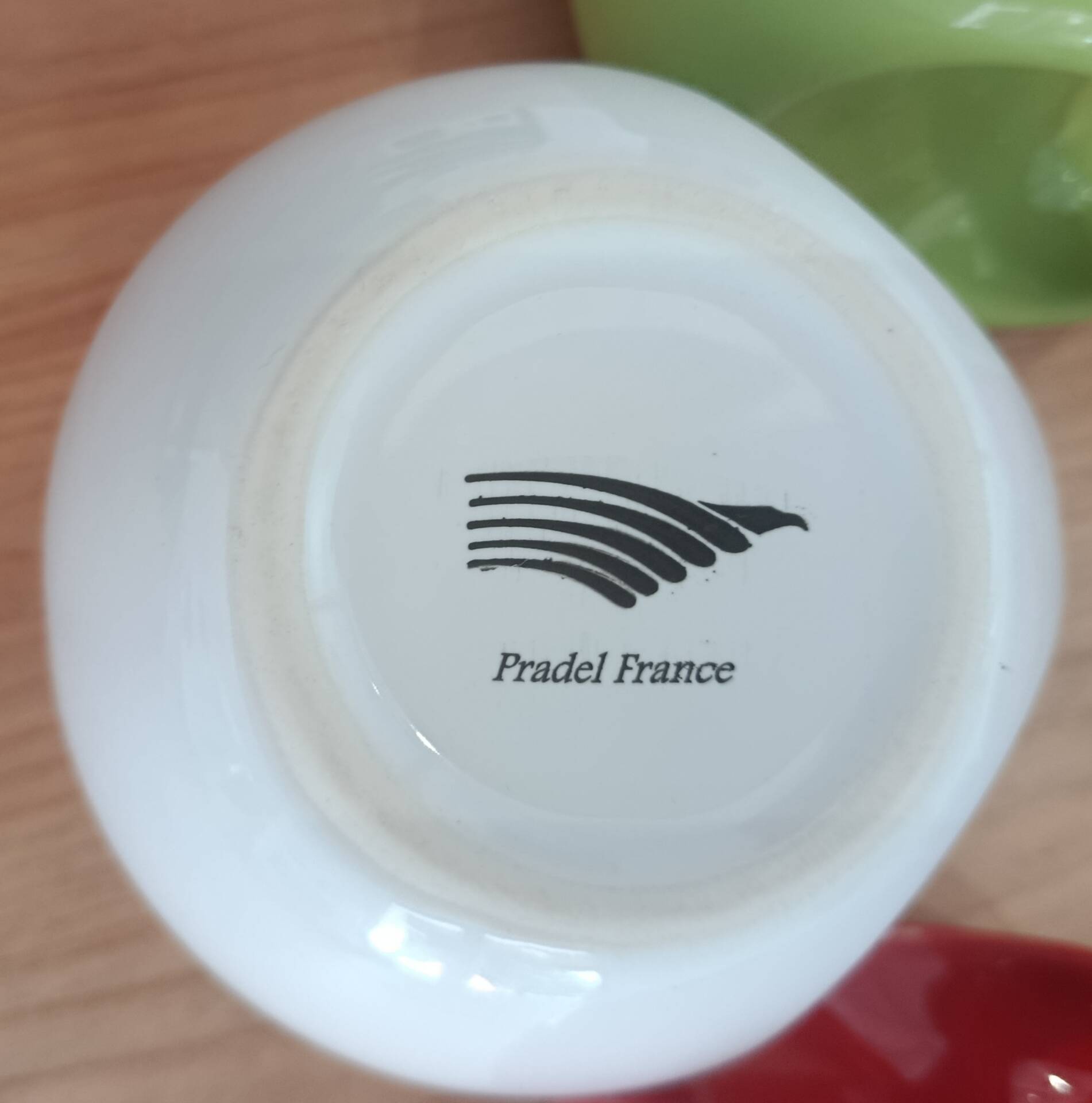 Set of 6 large mugs Pradel France – retro pop / Space Age design – mu