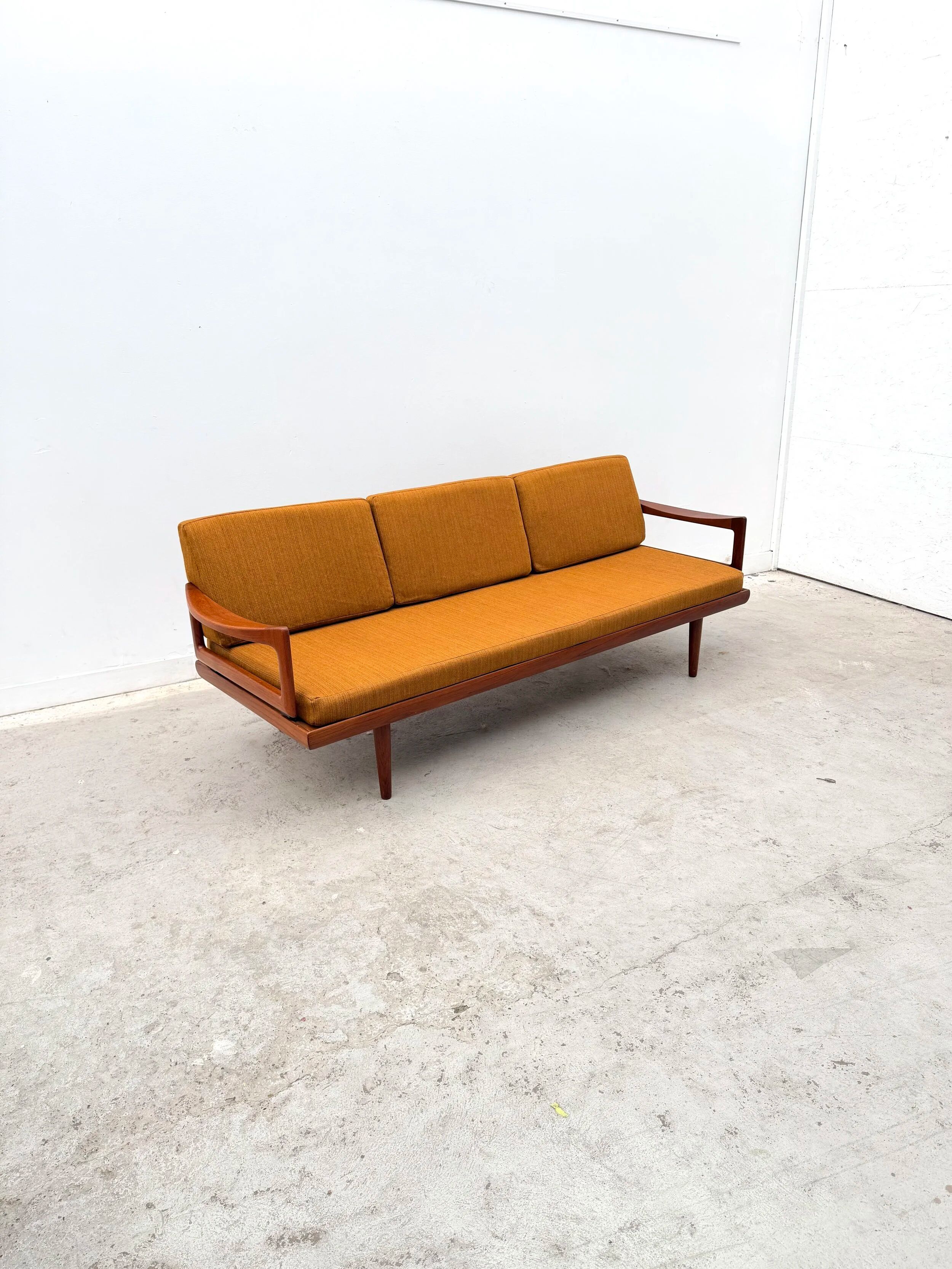 Three-seater sofa by Tove & Edvard Kindt-Larsen for Gustav Bahus in teak, Norway 1960.