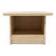 Table d'appoint / table de chevet vintage en travertin italien