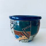 Cache pot ethnique en terre
