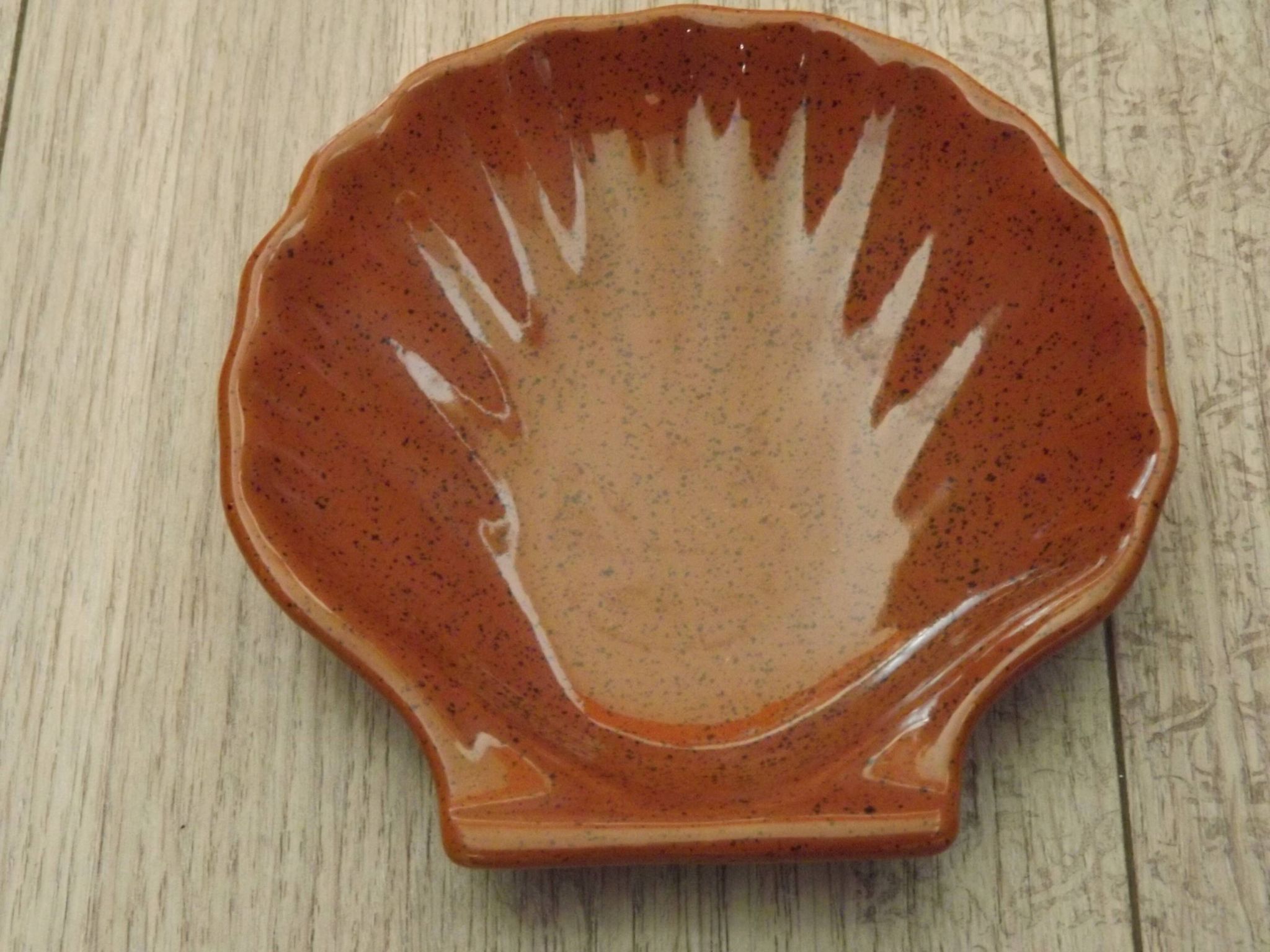Set of 5 French Vintage Emile Henry Brown Coquille St Jacques Dishes 5193