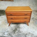 Commode en chêne années 50