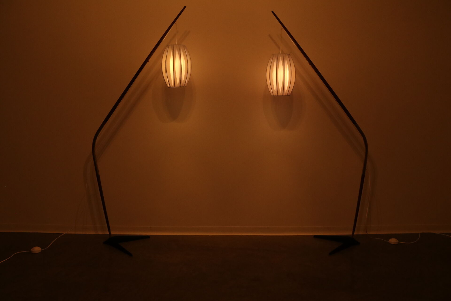 Floor lamp 'Fishing Pole' by Svend Aage Holm Sorensen - Denmark - 1950's