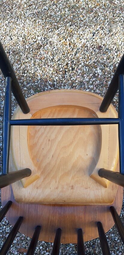 Lot of 4 vintage Scandinavian-style chairs