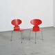 Ensemble de trois chaises "Fourmi", Arne Jacobsen, 1974