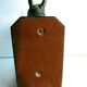 Art-Deco bookend Horse in patinated regulation on black marble support