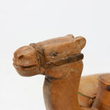 Vintage camel saddle stool, 1960s