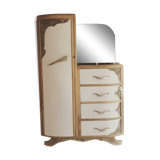 Commode wardrobe art deco pink