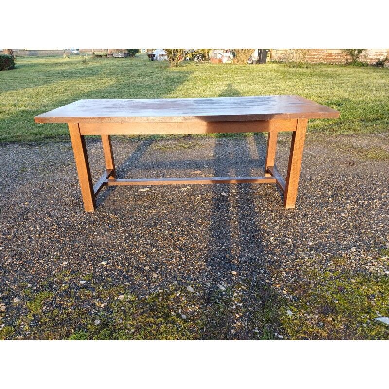 Country farmhouse table in oak