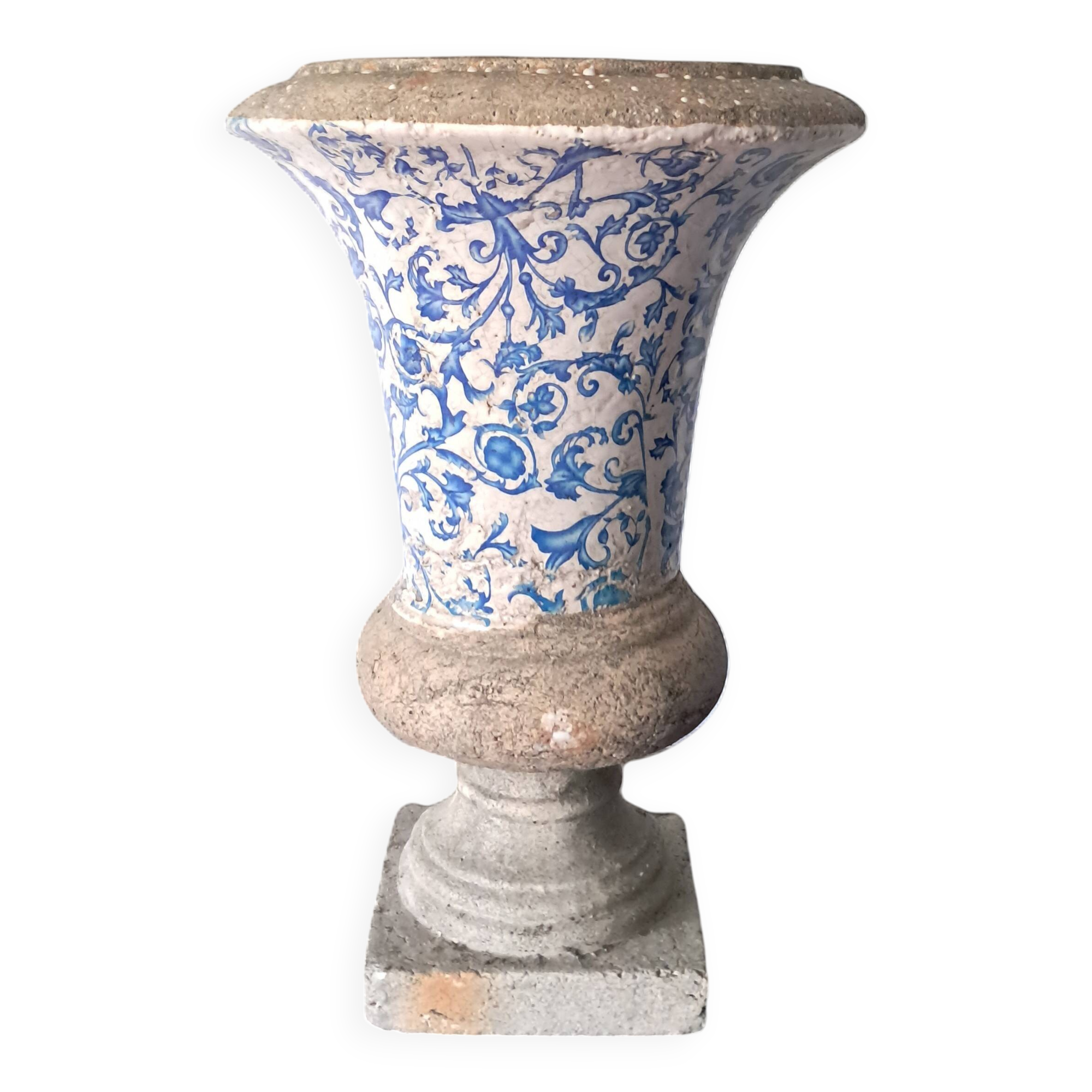 Medici Vase Planter in Cement and Earthenware