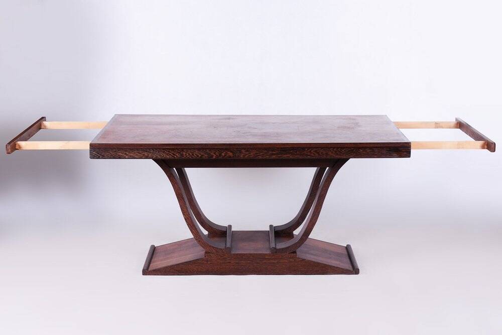 Art Deco Folding Table in Wengé, France, 1920s