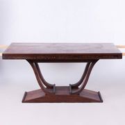 Table pliante Art Déco en Wengé, France, années 1920