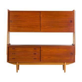 Mid-century teak & oak highboard from Skovby, 1960s