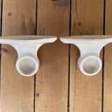 White porcelain towel rack, early twentieth century