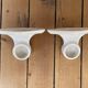White porcelain towel rack, early twentieth century