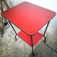 Meuble tv vintage en vinyle rouge