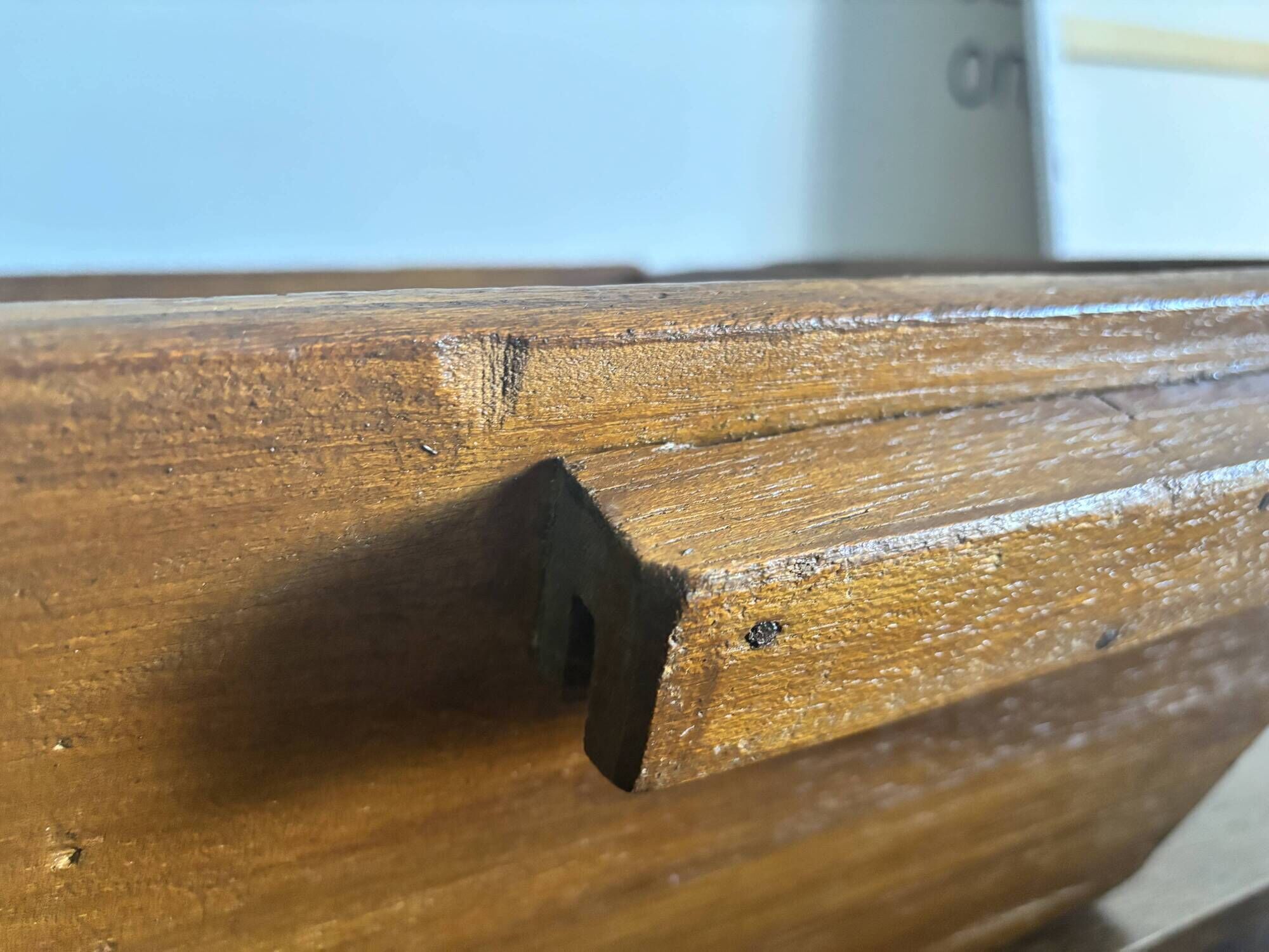 Large vintage wooden dough trough – 65 × 50 cm