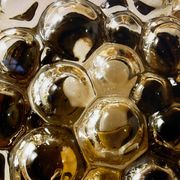 Pair of Bubble-Helana Tynell wall lights or ceiling lights from the 1970s.