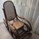 Thonet rattan rocking chair from the 1920s.