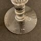 6 antique champagne flutes with cut sides