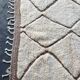 Handwoven natural wool rug size 2/