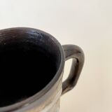 Set The Mug, its pitcher and its spoon, signed glazed terracotta