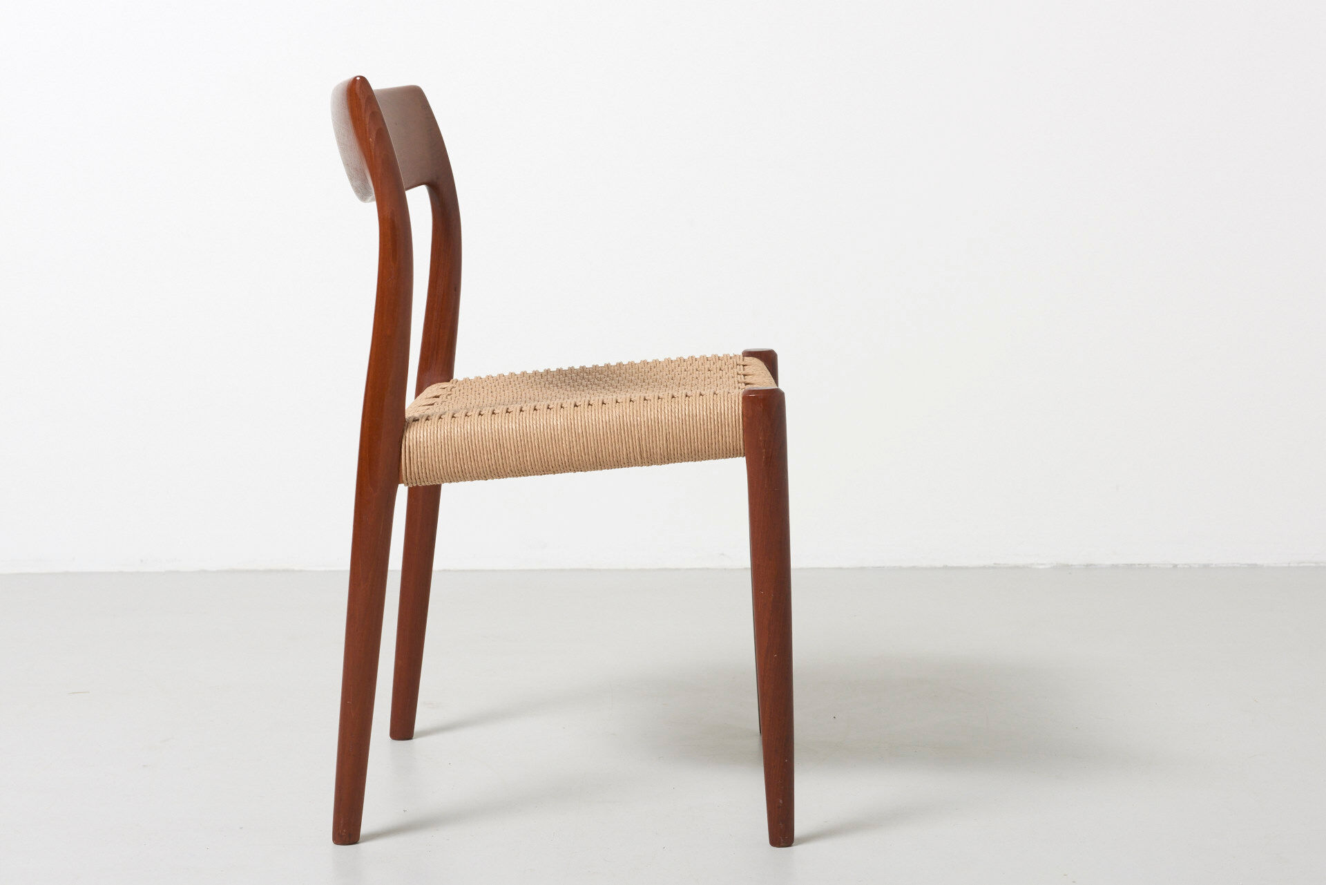 6 seagrass dining chairs by Niels Otto Møller