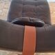Contemporary Italian leather chaise longue meridian
