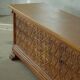 Modern Danish buffet in carved oak, signed Max A. Rasmussen, Denmark, 1940s.