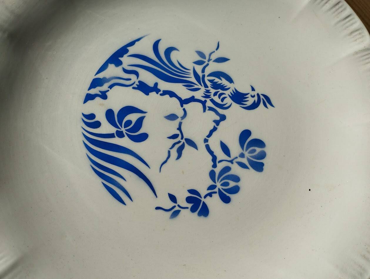 Old hollow dish model paradis digoin sarreguemines